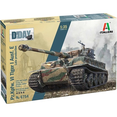 ITALERI Model Kit tank 6754 Pz.Kpfw.VI Tiger I Ausf.E late prod. 1:35