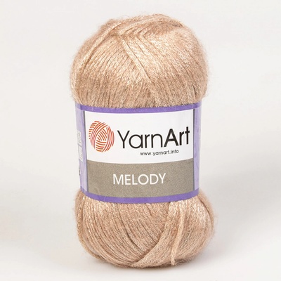 YarnArt Pletací / háčkovací příze MELODY 882 béžová, efektní, 100g/230m