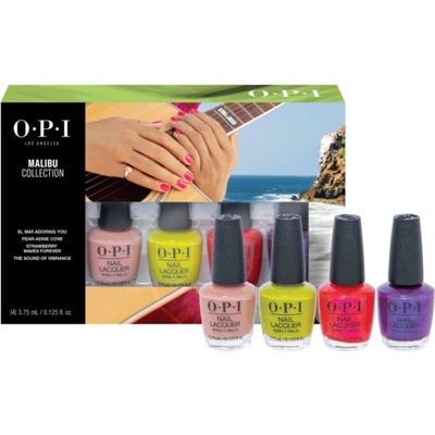 OPI Malibu Mini Pack комплект лакове за нокти 4 x 3.75 мл