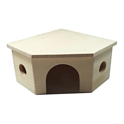 Truhlářství Zimný Domek pro morče rohový ZV 113 21,5 x 12 x 21,5 cm
