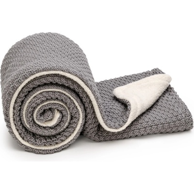 T TOMI Pletená deka WARM Cloud Grey
