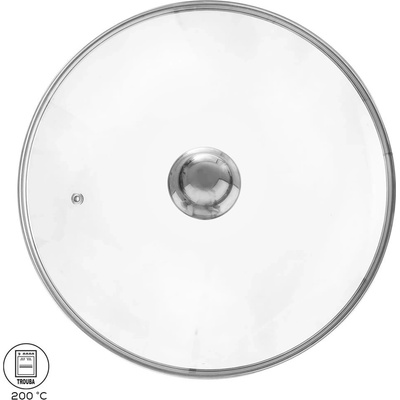 Orion pokrievka sklenená nerez úchyt 30cm