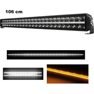 106 cm / 42 Инча 12V - 24V Led Bar Лед Бар Пиано дизайн Диоден Прожектор Супер Мощен Бяла и Оранжева Светлина Габарит Мъ