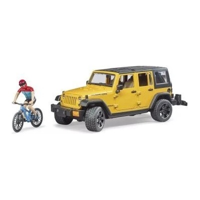 BRUDER Bruder: Комплект фигурки за кола и мотор Jeep Wrangler Rubicon Unlimited