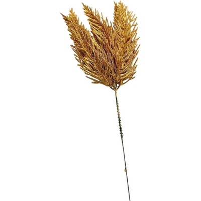 Plastová zlatá vánoční větvička 26 cm, sada 12 ks