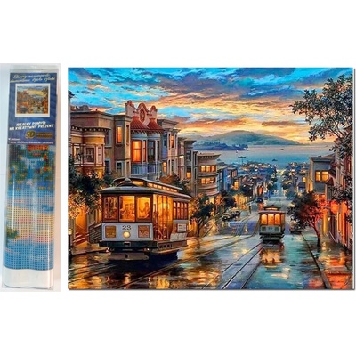 Norimpex Diamantové malování Tramvaje ve městě 30 x 40 cm – Hledejceny.cz