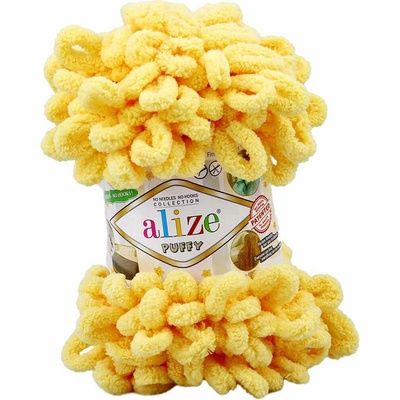 Alize příze Puffy 216 sytě žlutá