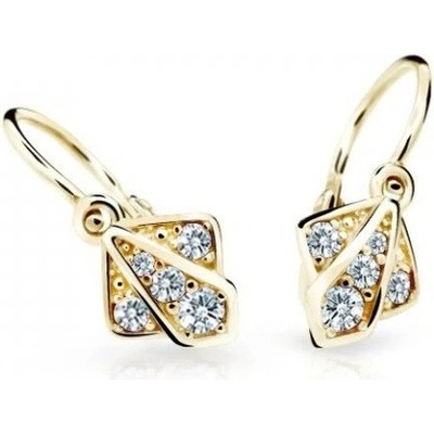 Cutie Diamonds zlaté dětské náušnice s diamanty C2241-10-10-X-1-D