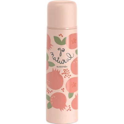 Suavinex Termoska na tekutiny Go Natural Modrá borůvka 500 ml