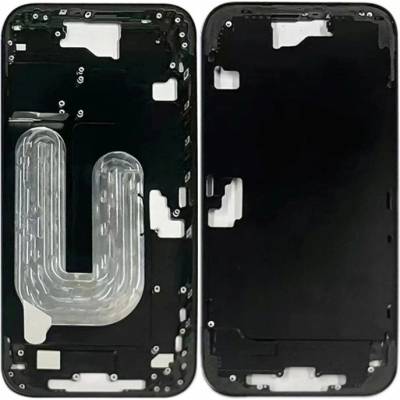 Apple iPhone 16 Plus - Střední rám + Tlačítka zapínání + Hlasitosti (Black), Black