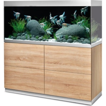 Oase HighLine Optiwhite akvarijní set dub 413 l