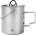SilverAnt Титаниева чаша 750 ml с капак (SATICUP750LID)