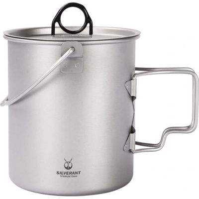 SilverAnt Титаниева чаша 750 ml с капак (SATICUP750LID)