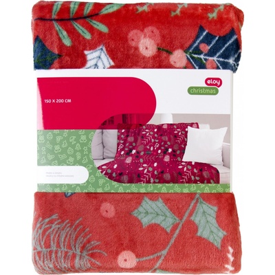 Essex Deka z mikrovlákna Xmas Time červená motiv B 150x200