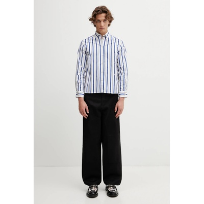 Wales Bonner Памучна риза Wales Bonner Daylight Shirt (WA25SH04.CO06.401)