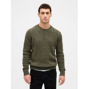 GAP Плетен пуловер от мерино вълна GAP GAP | Zelen | МЪЖЕ | XS