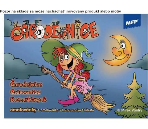 Omaľovánka A5 Čarodejnice