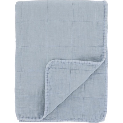 Chic Antique Prošívaný přehoz Aix Vintage Sky Blue 180 x 130 cm, modrá