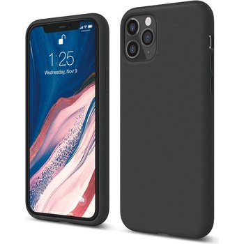 elago Soft Silicone Case - силиконов (TPU) калъф за iPhone 11 Pro Max (черен)
