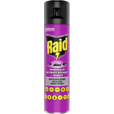 Raid Univerzálny aerosól proti lezúcemu a lietajúcemu hmyzu 400 ml