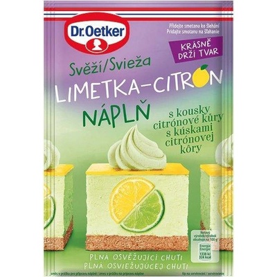 Dr. Oetker Svěží limetka-citrón náplň s kousky citrónové kůry 50 g