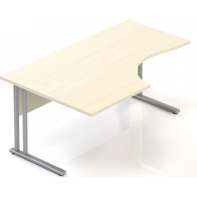 Lenza Ergonomický stůl Visio 160 x 100 cm, levý, javor