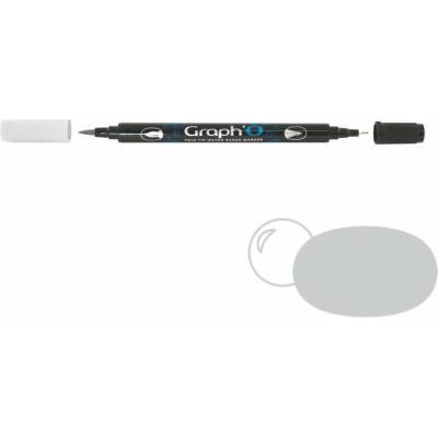 GRAPH'IT Akvarelová fixa GRAPH'O oboustranná Brush & Fine, Neutral Grey Light