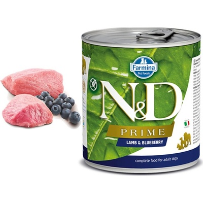 N&D Prime Dog Adult Lamb & Blueberry 2 x 285 g