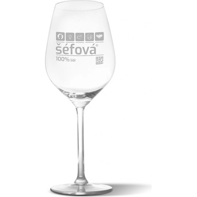 Sablio Sklenička na víno Šéfová 490 ml