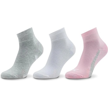 PUMA Комплект 3 чифта дълги чорапи мъжки Puma Unisex Lifestyle Quarter 3P 907952 Basic Pink 04 (Unisex Lifestyle Quarter 3P 907952)