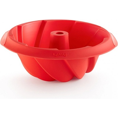 Lékué Форма за печене Lekue 1009480, Ø22x8 см, 1 л, Платинен силикон, От -60°C до +220°C, Червен (1009480)
