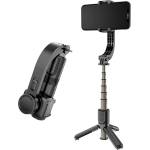 Techsuit Селфи стик със статив и дистанционно управление, 70 см - (L08Mini) - черен