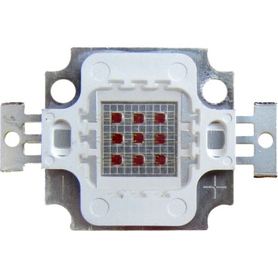 SMD LED Dioda 10W 8:1, Červená 660nm + Modrá 445nm