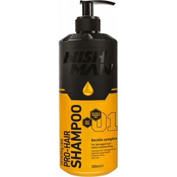 Nishman Hair Shampoo keratínový šampón pre poškodené vlasy 1250 ml