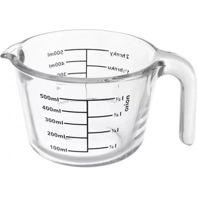 Odměrka borosil. sklo potisk 0,5 l