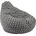 Pufrelax Пуф круша 320л. , Nirvana Grande, Zippity Charcoal, Перящ се калъф, Пълнеж от Полистиролни перли, Гама Premium