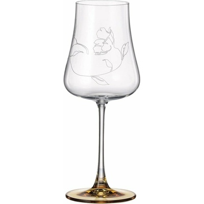 Crystal Bohemia BOHEMIA IDUNA AMBER POHÁR NA VÍNO 6 x 500 ml