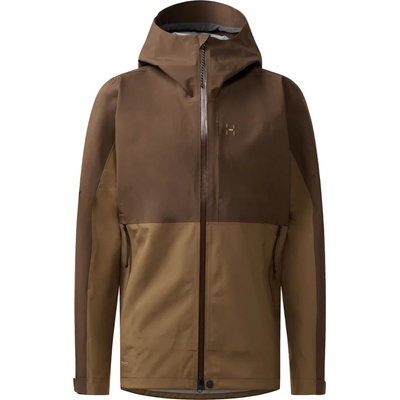 Haglöfs Мъжко водоустойчиво яке Haglöfs Front Proof II Jacket Waterproof jacket - Woodland Brown / Teak Brown - размер XL (002-3538-0514)