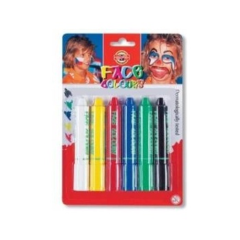 KOH-I-NOOR Face Painting Crayons 6 Colors