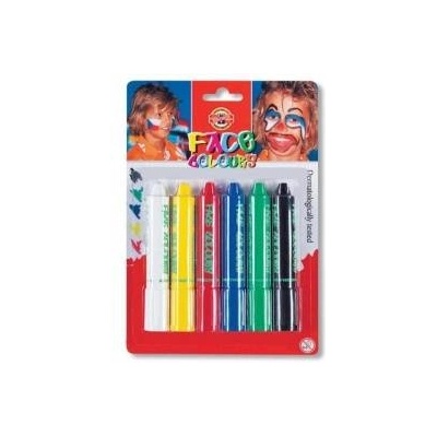 KOH-I-NOOR Face Painting Crayons 6 Colors