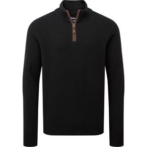 Sherpa Мъжки вълнен пуловер Sherpa Kantega Quarter Zip Sweat Merino jumper - True Black (005-2719-1113)