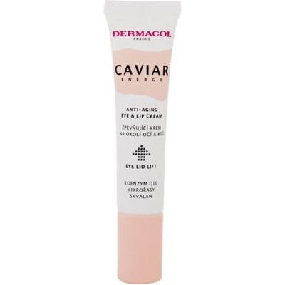 Dermacol Caviar Energy Eye & Lip енергизиращ крем за очи и устни 15 ml за жени