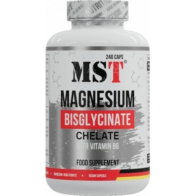 MST Nutrition Horčík Magnesium Bisglycinate Chelate with Vitamín B6 240 kapsúl