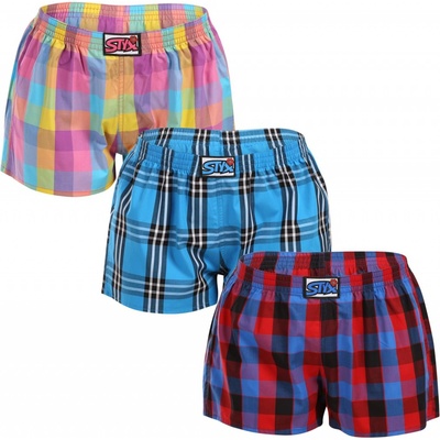 Styx 3PACK dámske trenky klasická guma viacfarebné (3K102730)