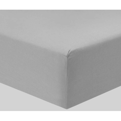 TiaHome Prostěradlo jersey šedé 180x200
