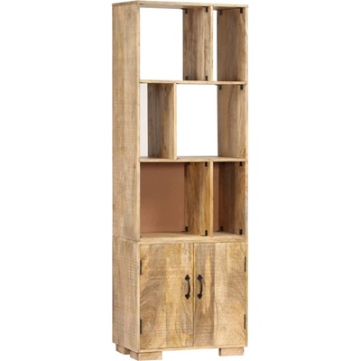 HangarStore.cz Police na knihy 60x35x180 cm masivní mangovníkové dřevo, 247481
