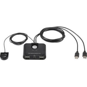 ATEN Превключвател aten us224, 2 компютъра към 4 usb периферни устройства (aten-us224-usb) - megamag