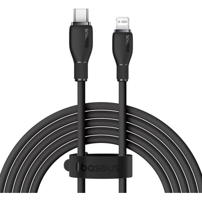 Кабел за данни Baseus Pudding, Type-C - Lightning, 20W, 2.0m, Black - 40435 (DE-40435)