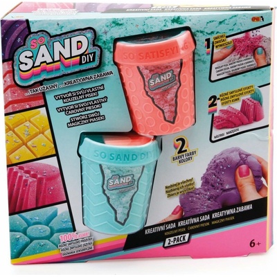 So Sand kouzelný písek 2 pack zelený s oranžovým