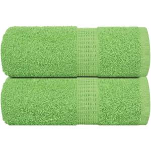 vidaXL Кърпи за пране FROGN 2 бр. ябълковозелени 30x30 см 360 г/м2 (137016)